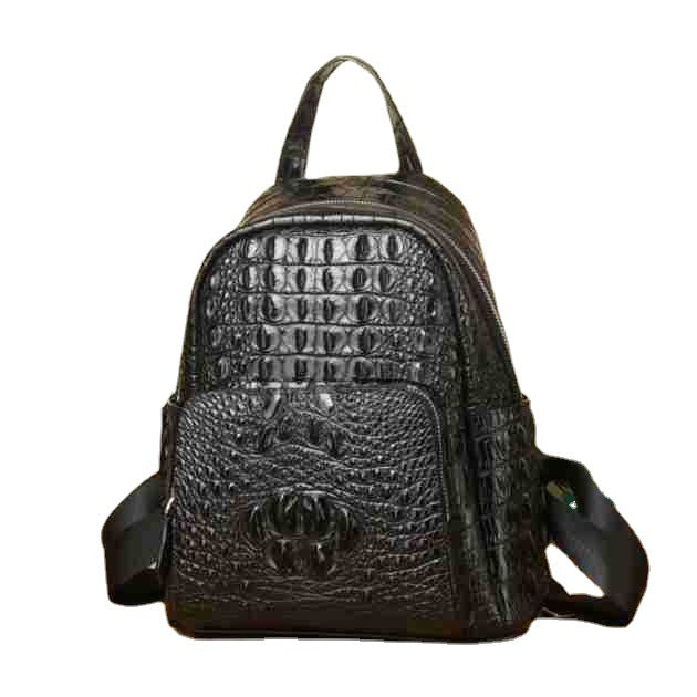 New Arrival Croc-Effect Women's Backpack, A Fashionable Small Daypack Perfect for School & Outdoor with High-End Design