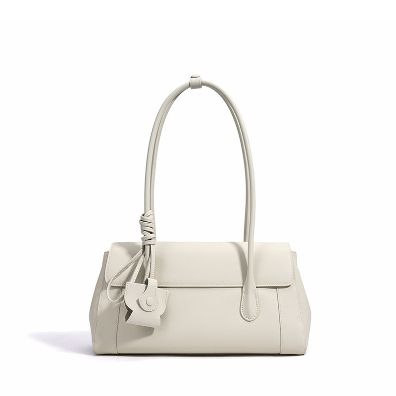 Genuine Leather Niche Designer Handbag for Women, New Stylish Premium Shoulder Underarm Top Handle Purse, Fashionable Everyday Bag for Ladies