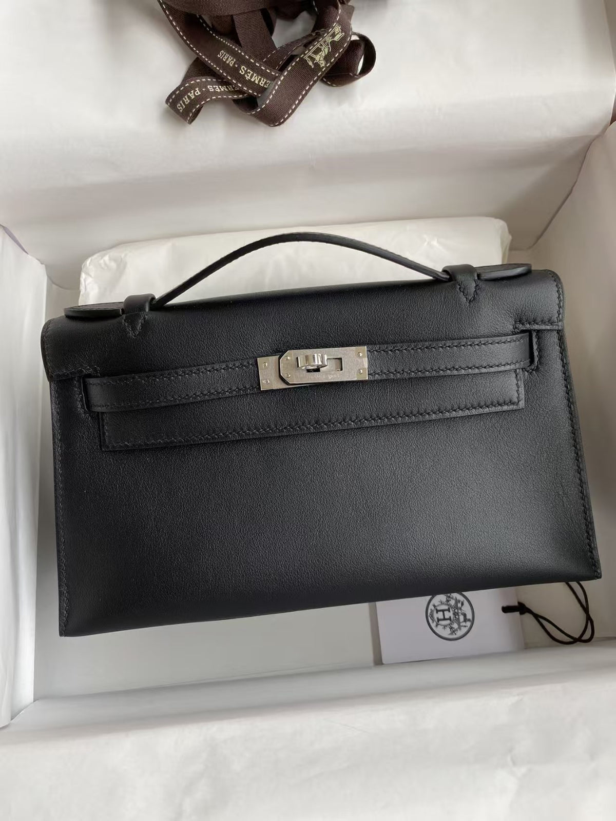 Genuine Swift Leather Mini Kelly-Style Bag for Women, 2025 Spring Summer Hermès-Inspired Top Handle Chain Shoulder Purse, Light Luxury Everyday Handbag for Ladies