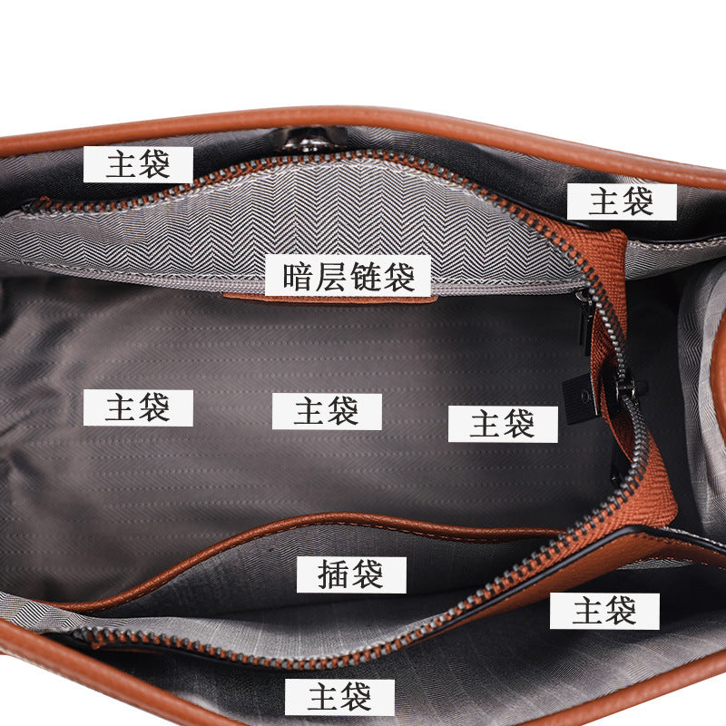 New Premium Plaid Canvas Small Square Bag, Leather Trim Crossbody Shoulder Purse, Versatile Trendy Handbag for Women