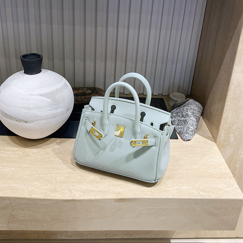 New Arrival Pebbled Genuine Leather Birkin-Inspired Tote Bag for Women, Gold-Tone Hardware with Spacious Large Capacity, Versatile Top-Handle Shoulder Handbag for Everyday Chic