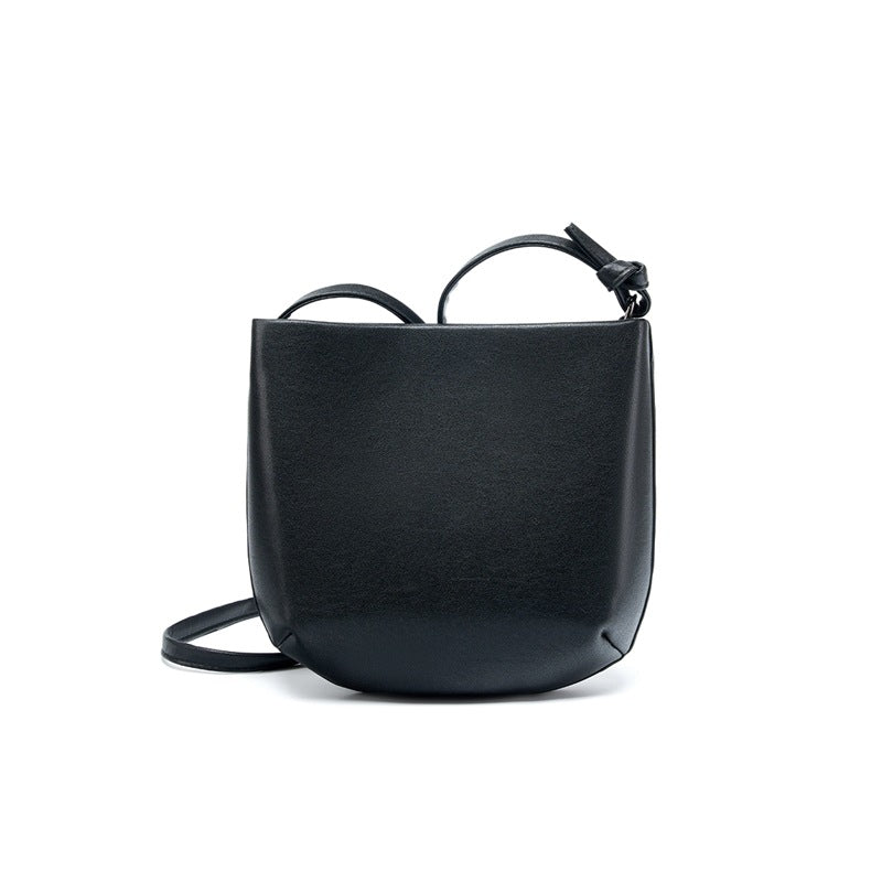 New Red Premium Minimalist Commute Bag, Versatile Shoulder Crossbody Top Handle Purse, Genuine Leather Summer Handbag for Women