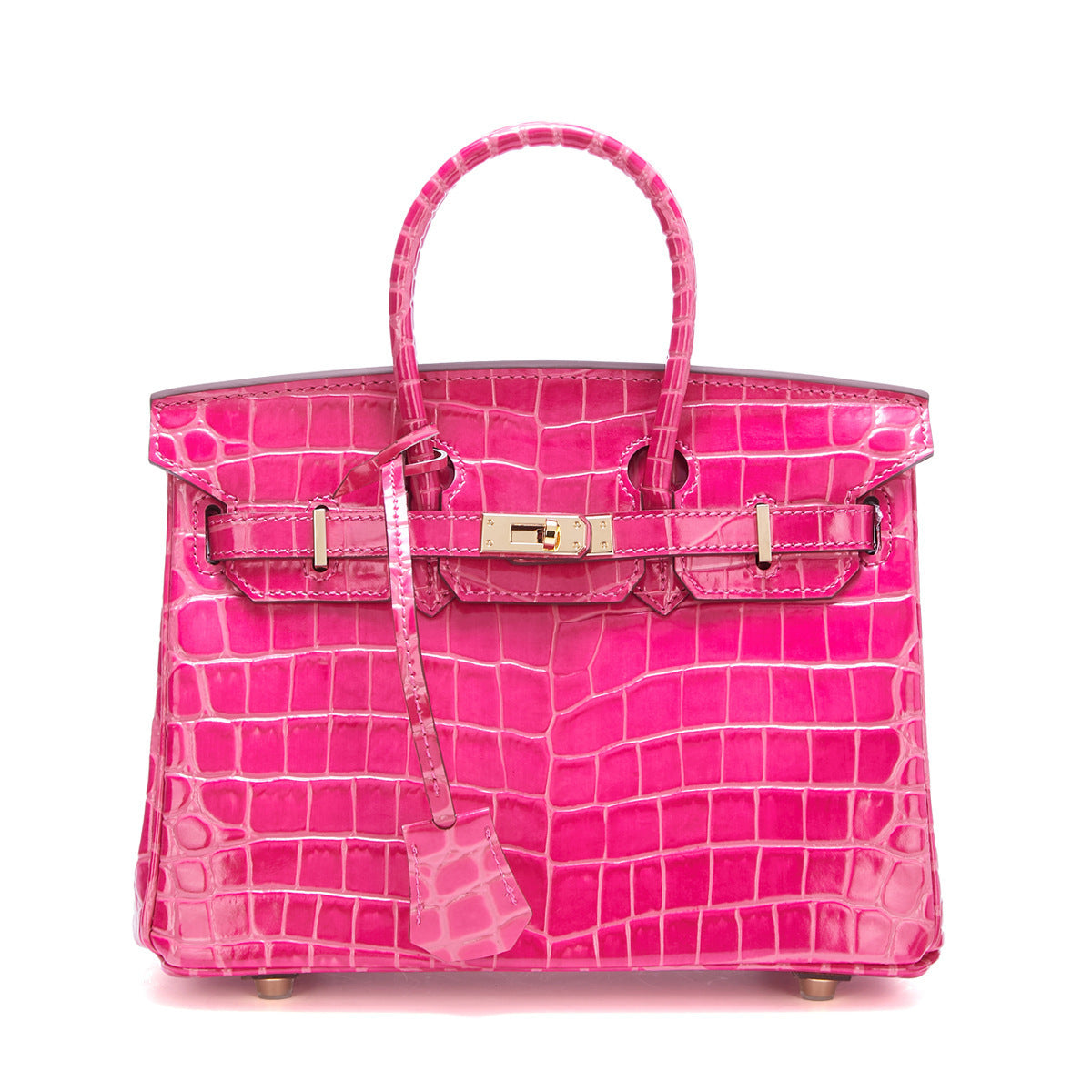Genuine Leather Crocodile-Embossed Birkin-Style Bag for Women, New Structured Large Top Handle Shoulder Crossbody Purse, Versatile Everyday Handbag for Ladies