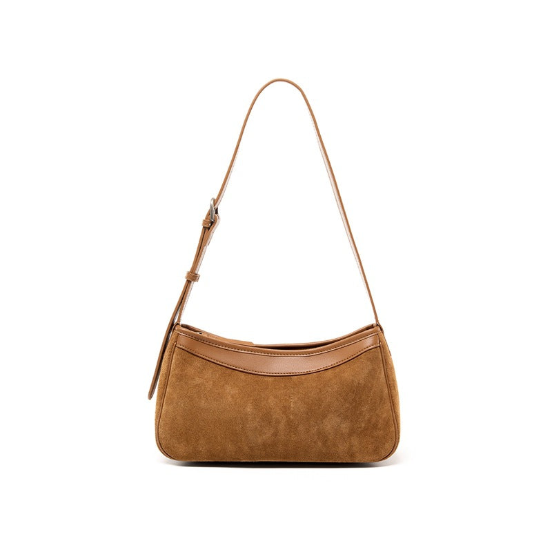 Genuine Top Layer Cowhide Leopard Print Small Crossbody Bag for Women, Japanese Niche Design Lightweight Shoulder Purse, Fashionable Everyday Handbag for Ladies