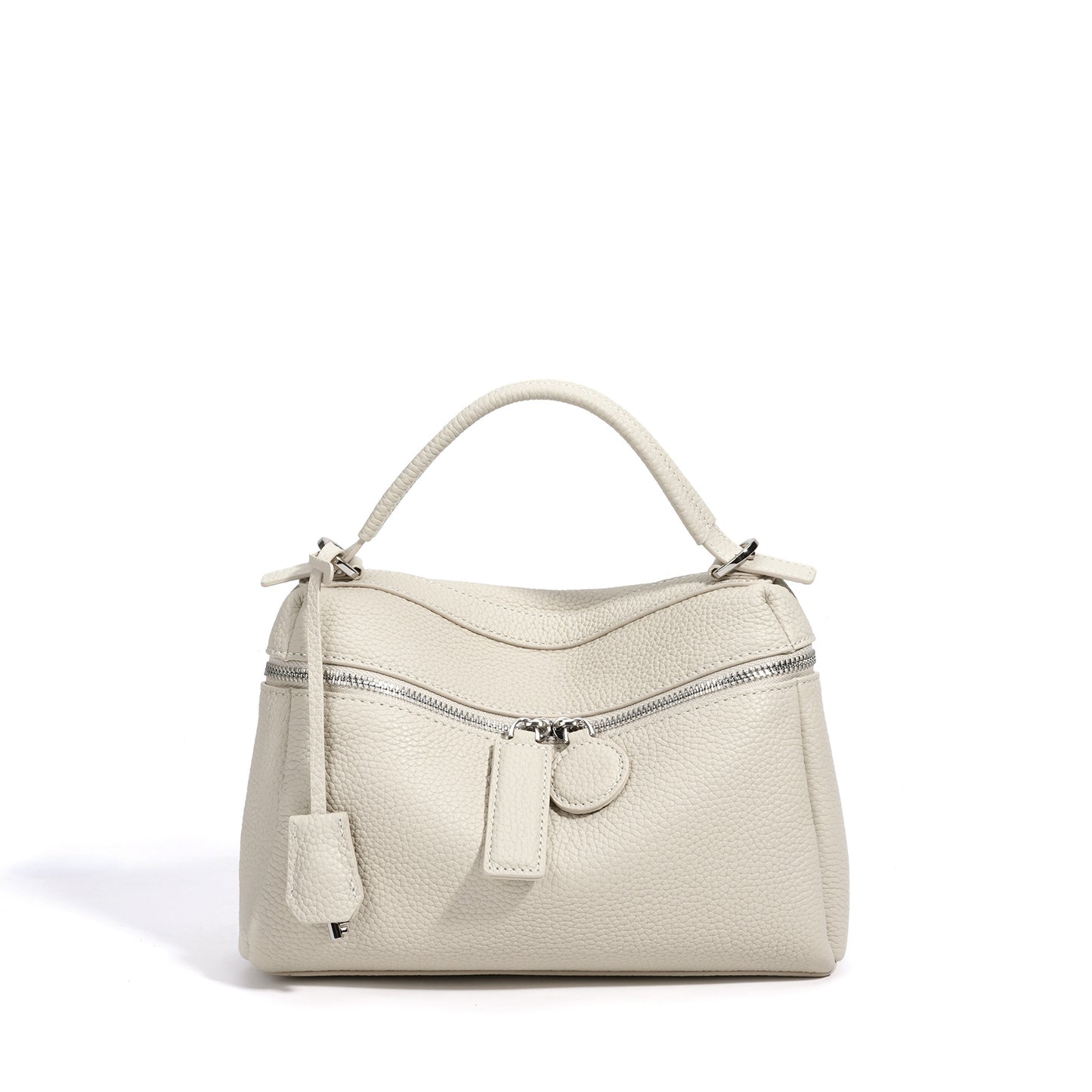 New Candy Color Pebbled Leather Bag, Niche Korean Design Shoulder Crossbody Top Handle Purse, Casual Handbag for Women