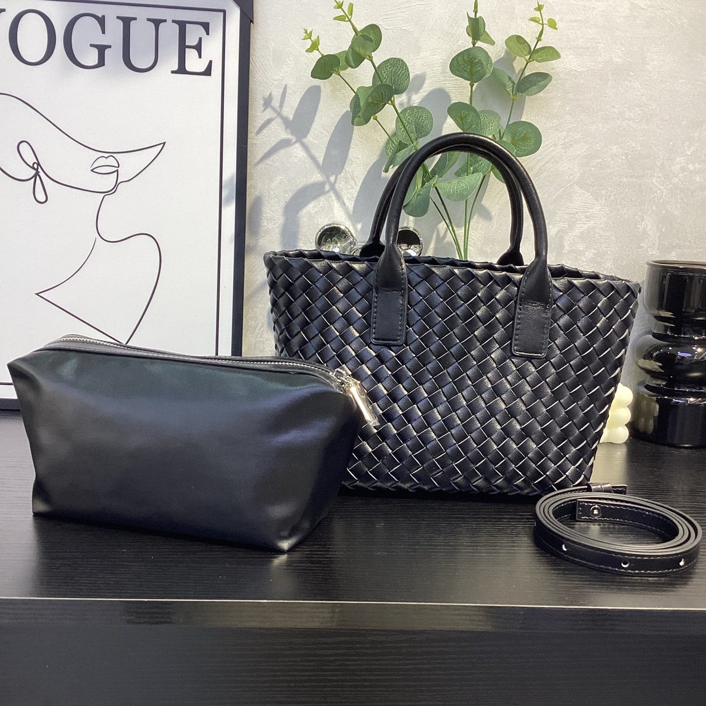 Genuine Top Layer Cowhide Woven Basket Tote Bag, Old Money Light Luxury Top Handle Handbag, Premium Shoulder Bag for Ladies