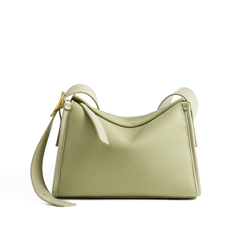 New Premium Togo Leather Slouchy Pillow Bag, Large Capacity Shoulder Crossbody Purse, Versatile Handbag for Women