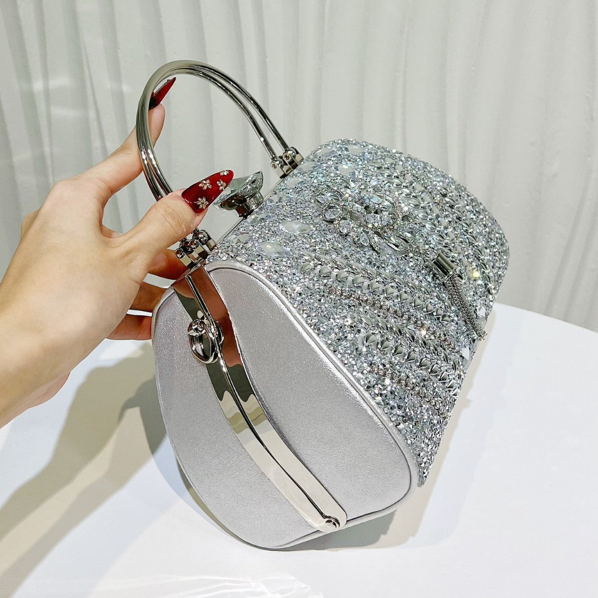 Genuine Leather Plaid Shell Handbag for Women, New Versatile Large Capacity Top Handle Shoulder Crossbody Purse, Trendy Bag for Ladies