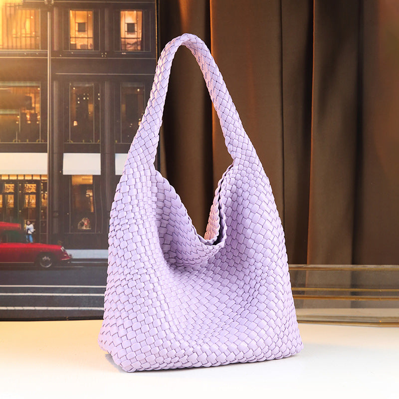Handwoven Tote Bag for Women with Detachable Sub-Bag, Large Capacity Shoulder Underarm Handbag with Premium Trendy Design