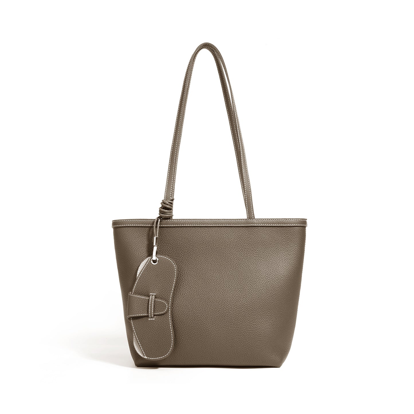 Niche Designer Large Capacity Tote Bag with Zipper, Top Layer Cowhide Shoulder Handbag, Perfect for School and Daily Commute for Women