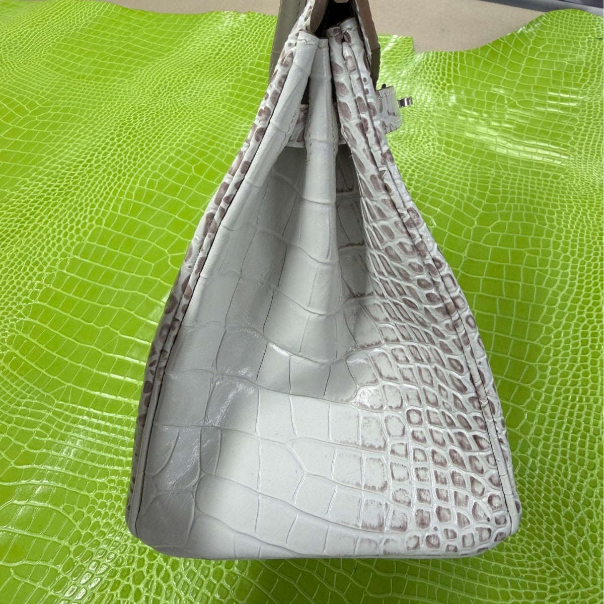 Premium Hand-Stitched Croc-Embossed Leather Tote for Women, Top-Layer Cowhide with Internal Stitching & Stainless Steel Hardware, Birkin-Inspired 20/25/30 Purse