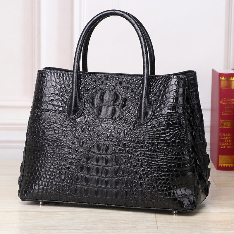 New Arrival Classic Croc-Effect Garden Tote Bag for Women, A High-End Large Capacity Shoulder Crossbody Top-Handle Handbag with Premium Design