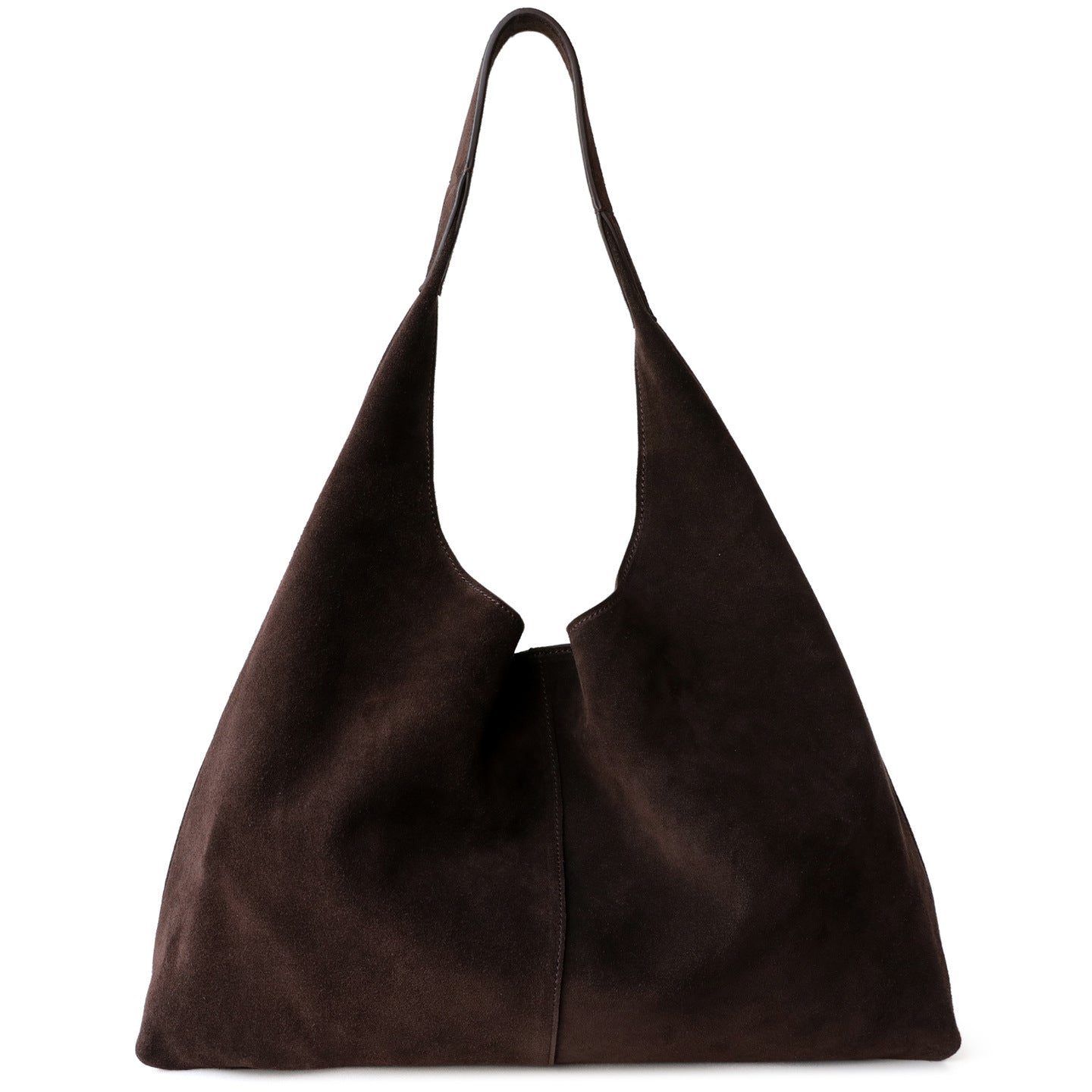 Suede and Top Layer Cowhide Tote Bag for Women Large Capacity Commuter Shoulder Handbag, Minimalist Relaxed Purse with Premium Texture