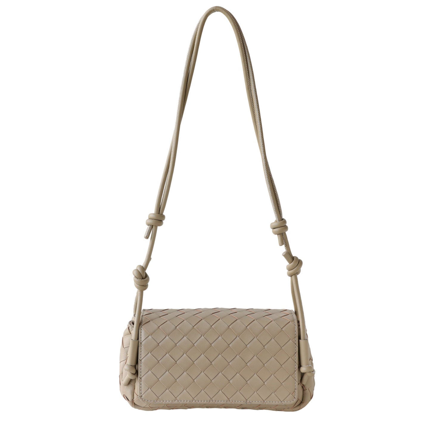 Sheepskin Handwoven Flap Mini Square Bag for Women Shoulder Crossbody Handbag, Premium Compartment Purse with Niche Artisan Design
