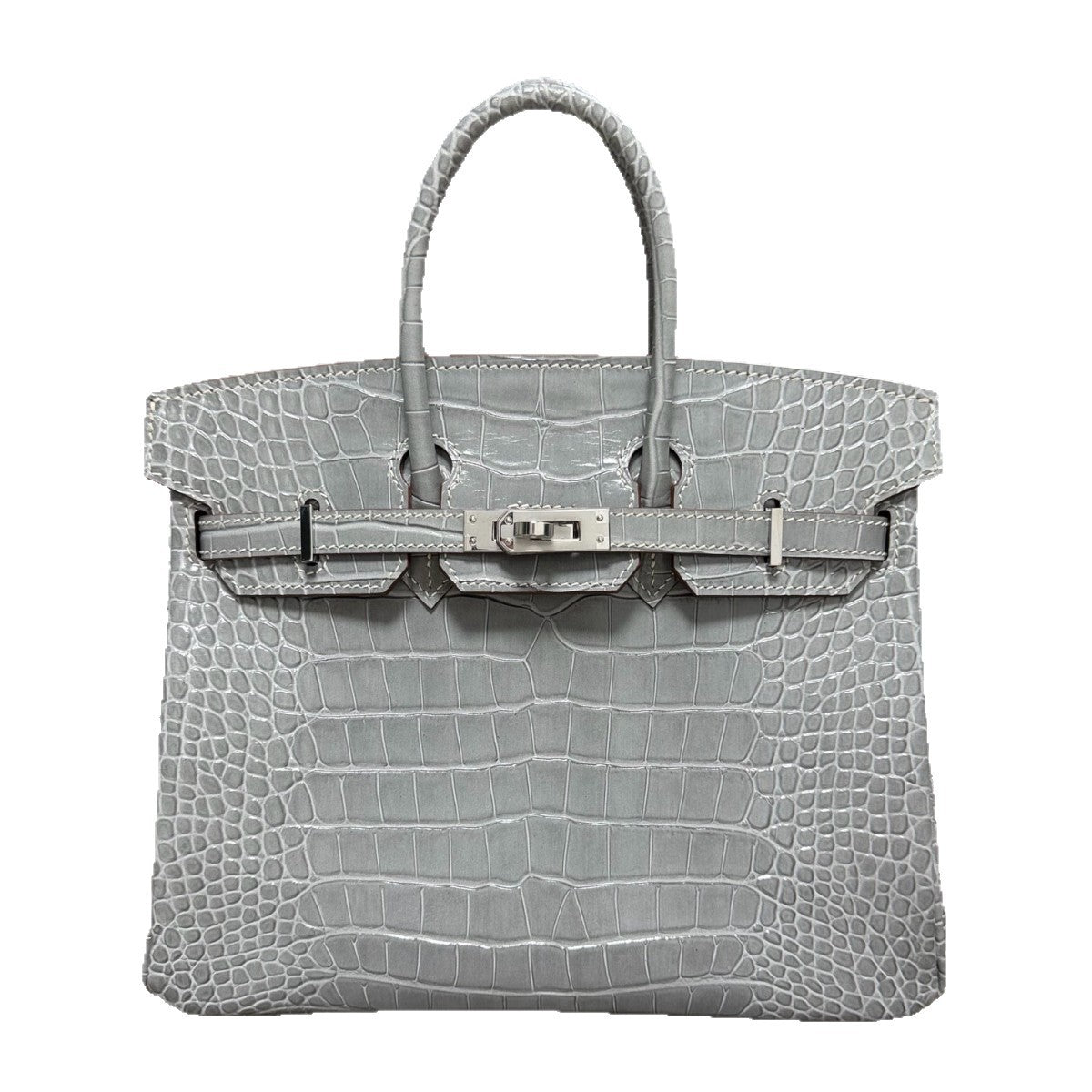 Premium Handcrafted Croc-Embossed Leather Tote Bag for Women, A-Grade Top-Layer Cowhide with Waxed Thread Stitching & Stainless Steel Hardware, Birkin-Inspired 25/30 Top-Handle Purse