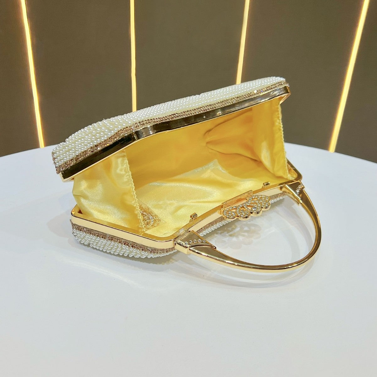 Elegant Wedding Evening Clutch Bag for Women, Fairy Top Handle Purse, Premium Banquet Handbag, Gown Party Dress Handbag for Ladies