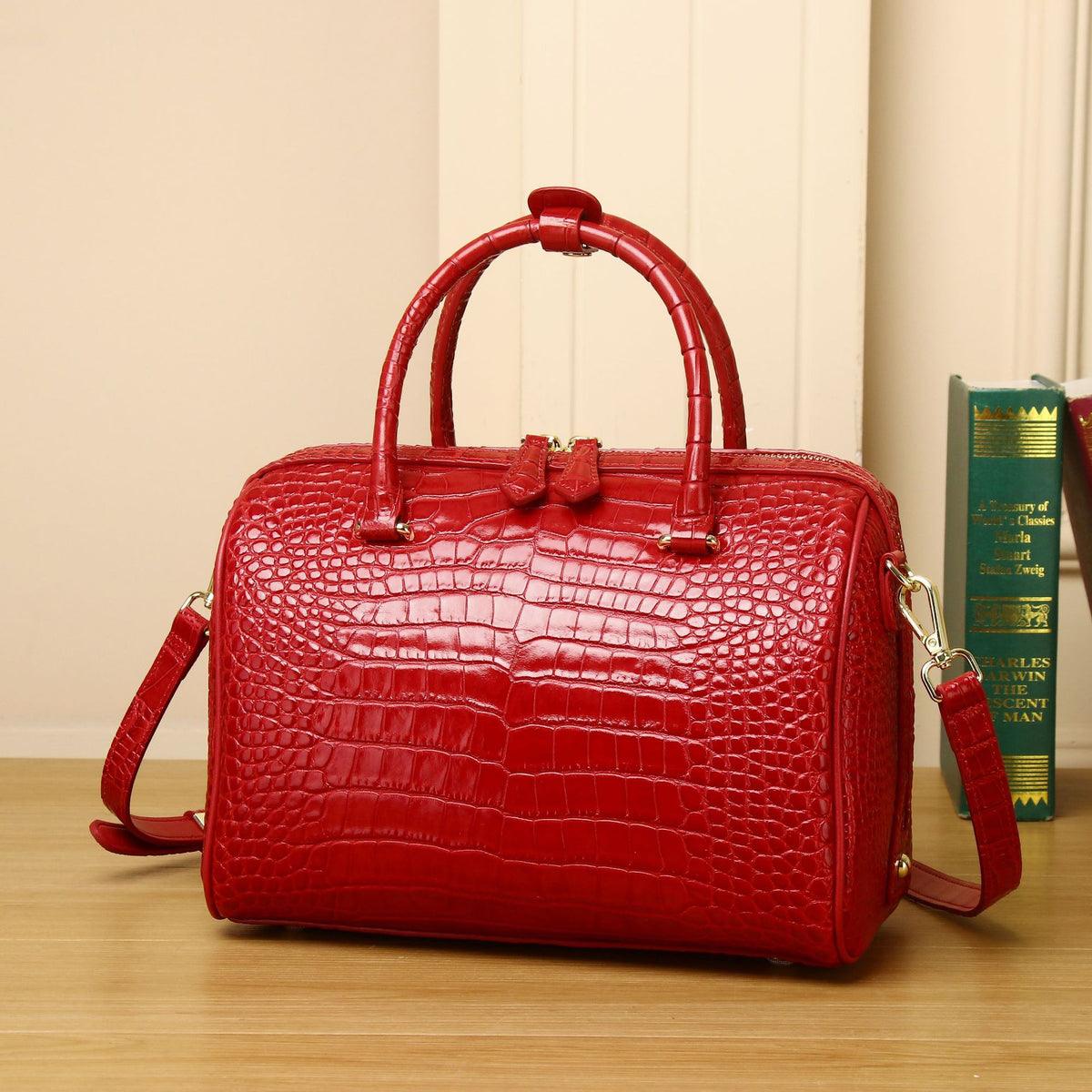 New Arrival Croc-Effect High-End Bucket Bag for Women, A Shoulder Crossbody Pillow Handbag with Elegant Wedding Design