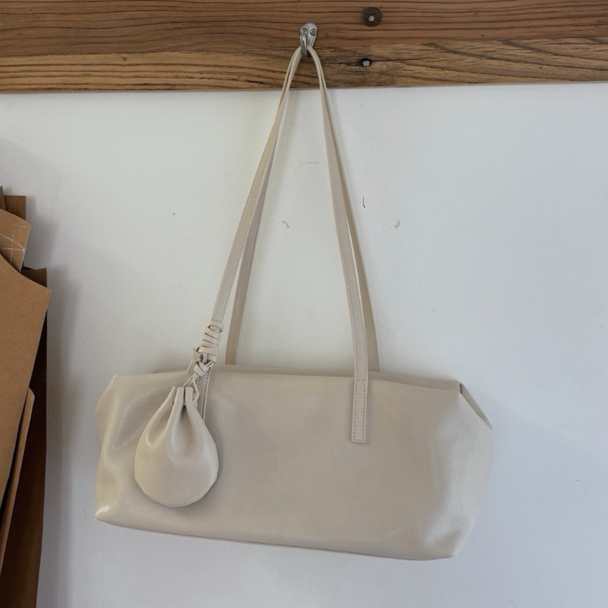 Genuine Leather Large Capacity Cloud Bag for Women, Designer Niche Summer Top Handle Shoulder Purse, Fashionable Casual Handbag for Ladies