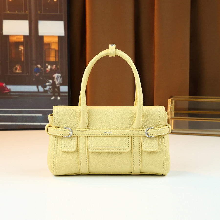 Candy Color Square Crossbody Bag for Women Pastel Spring Mini Top Handle Purse, Light Luxury Versatile Shoulder Handbag with Designer Feel