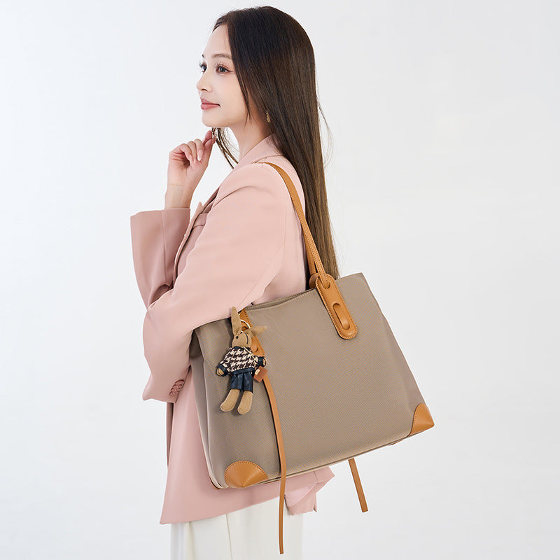 Premium Oxford Fabric Shoulder Tote Bag for Women | New Large-Capacity Commuter Handbag with High-End Textured Finish | Spacious Stylish Purse for Work, Errands & Travel | Versatile Everyday Carryall with Effortless Sophistication