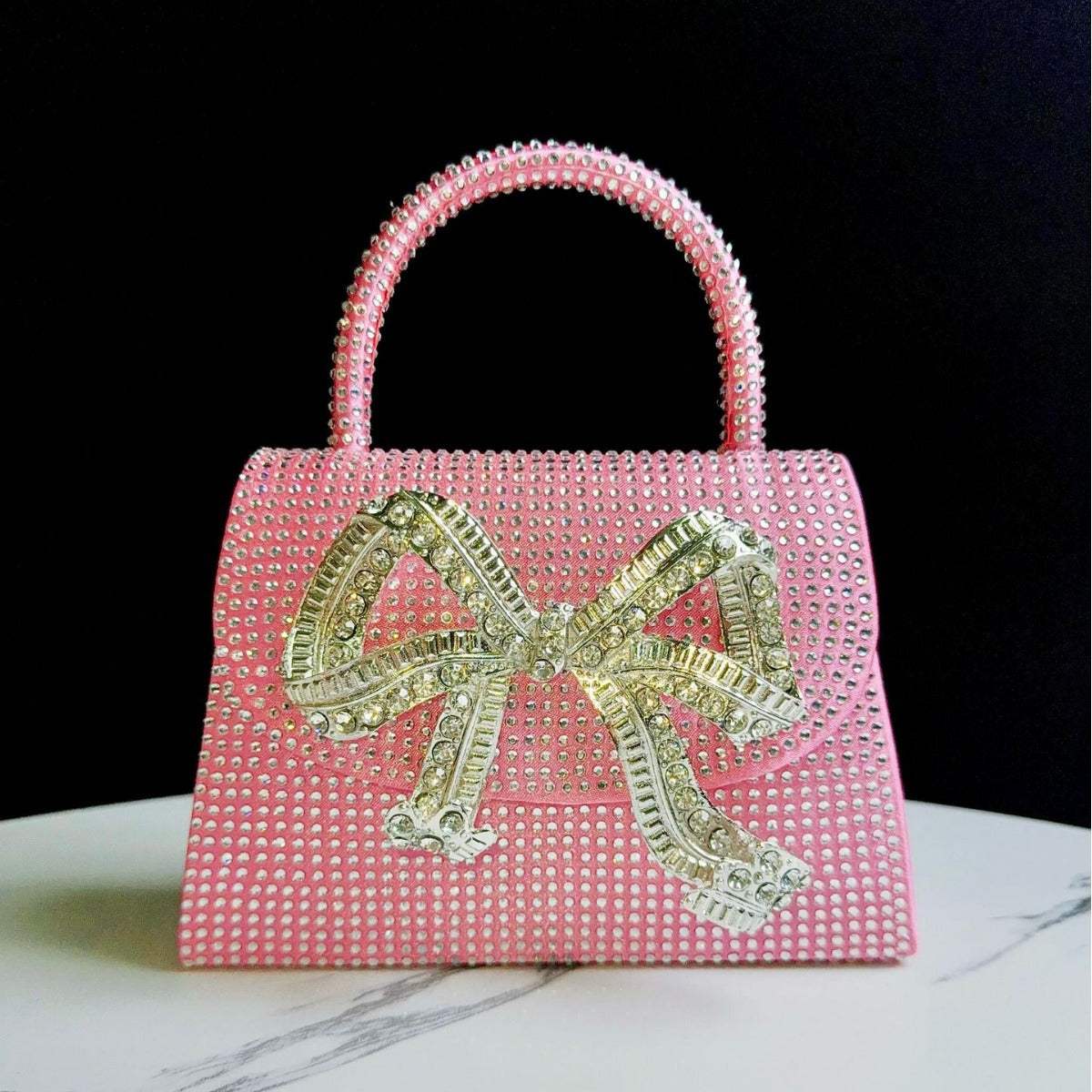 Dazzling Full Rhinestone Evening Bag for Women, A Crystal-Embellished Top-Handle Crossbody Shoulder Handbag Perfect for Banquets & Special Occasions
