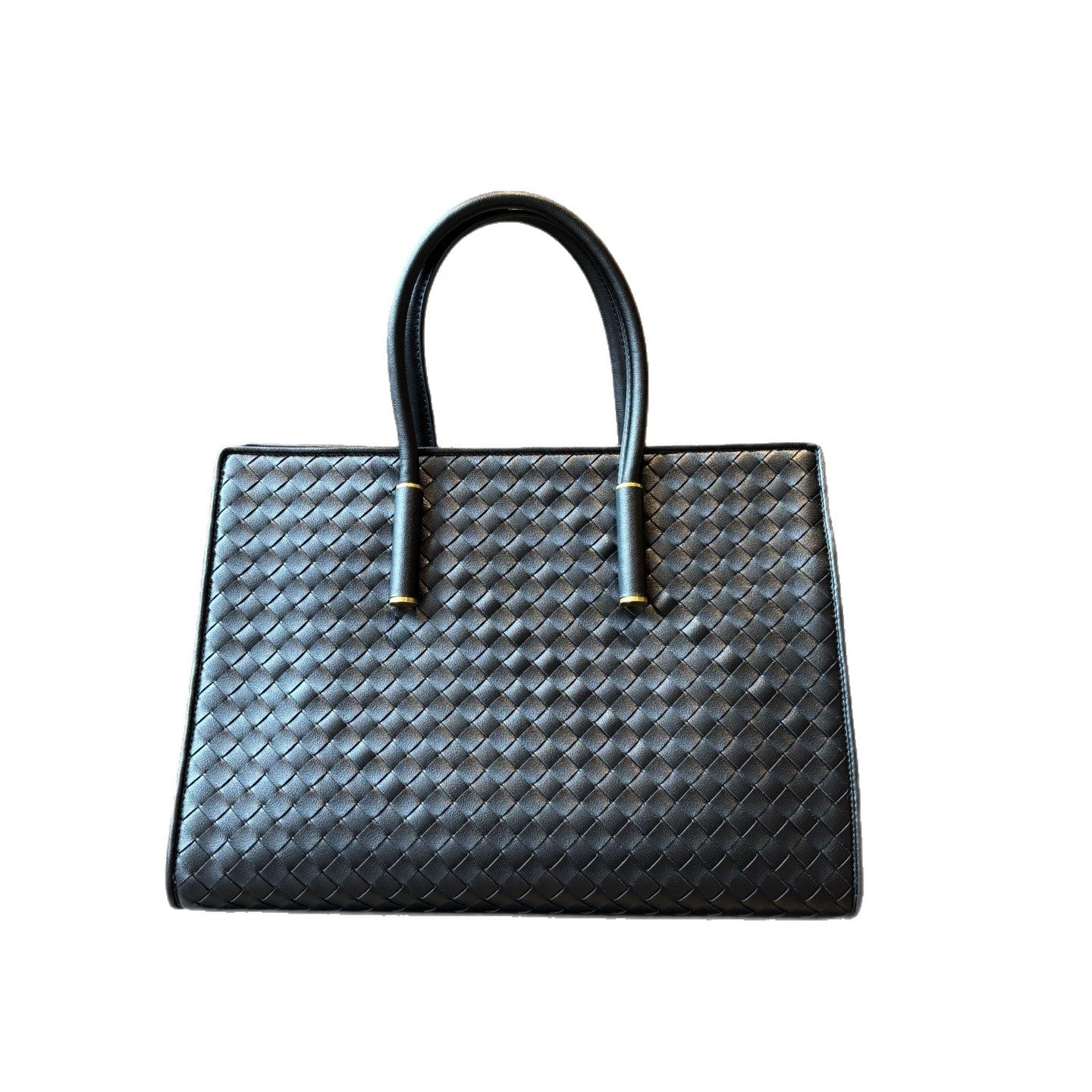 New Large Genuine Leather Woven Tote, Vintage Handbag, Fashion Shoulder & Crossbody Bag for Women