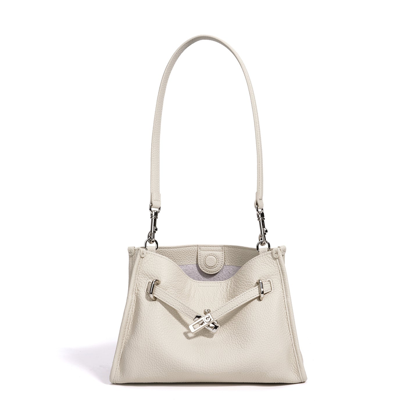 Genuine Pebbled Leather Bucket Bag for Women, New Fashionable Versatile Shoulder Crossbody Top Handle Purse, Niche Designer Premium Handbag for Ladies