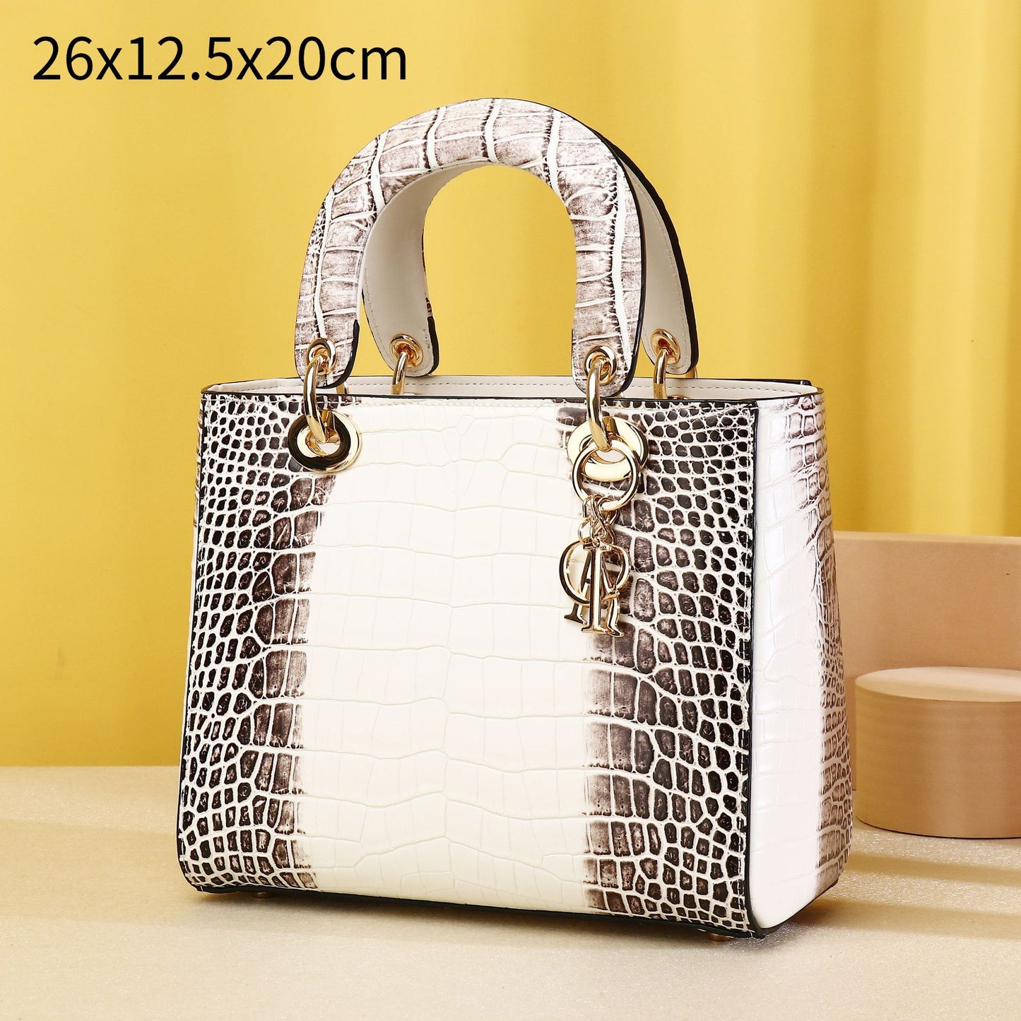 New Arrival Croc-Effect Lady-Inspired Bridal Bag for Women, A Versatile Top-Handle Crossbody Shoulder Handbag with Premium Design, Perfect Wedding Purse