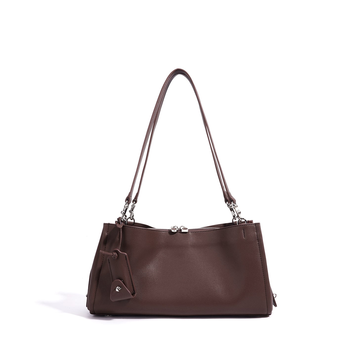 New Premium Boston Underarm Bag in Genuine Cowhide, Large Capacity Commute Top Handle Shoulder Purse, Versatile Work Handbag for Women