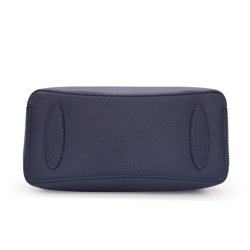 New Light Luxury Genuine Leather Mom Bag, Crossbody Shoulder Top Handle Purse, Premium Commute Handbag for Women