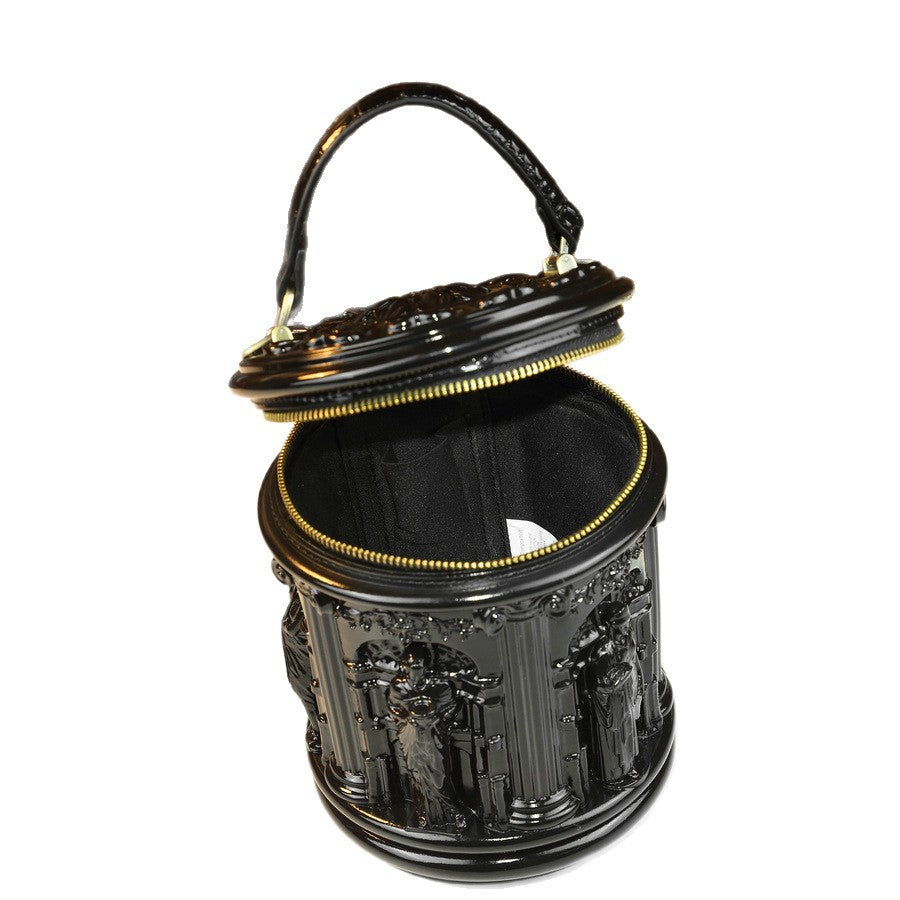 Vintage Architectural Cylinder Bag for Women Creative Shoulder Crossbody Handbag, Unique Sculptural Purse for Events & Everyday Style