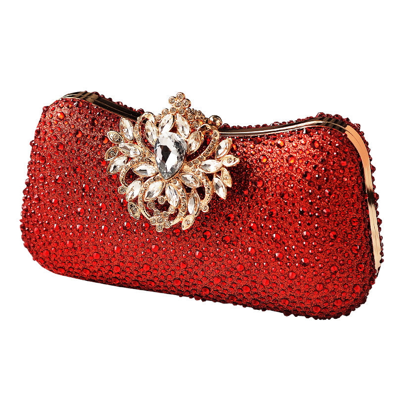 Elegant Luxury Rhinestone Evening Clutch for Women, A Sparkly Formal Dress Party Handbag Perfect for Cheongsam Banquets & Special Occasions