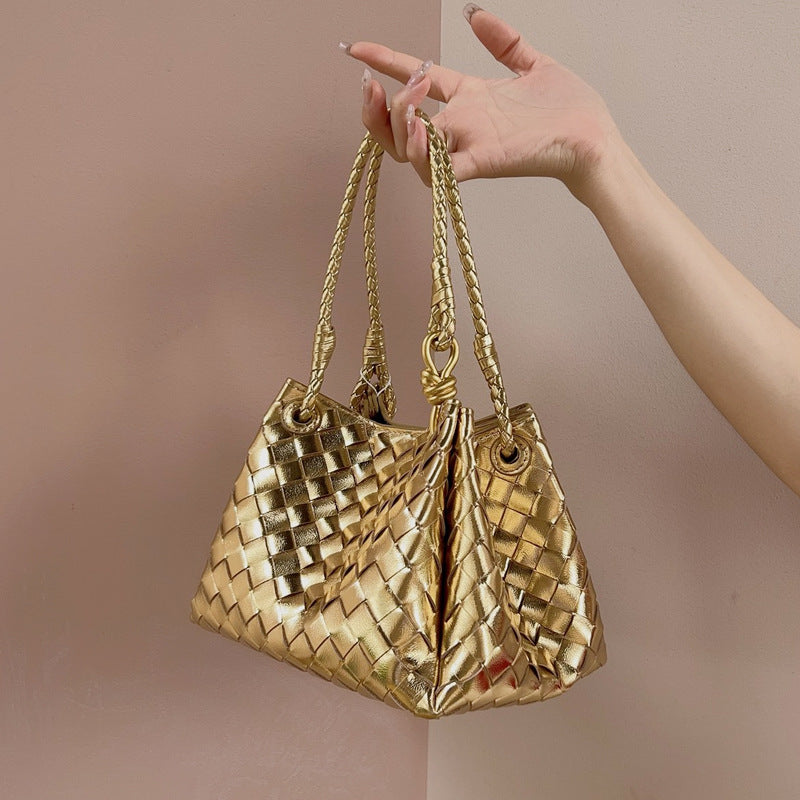Split Cowhide Handwoven Tote Bag for Women Minimalist Versatile Shoulder Handbag, Bestselling Textured Purse with Artisan Craftsmanship
