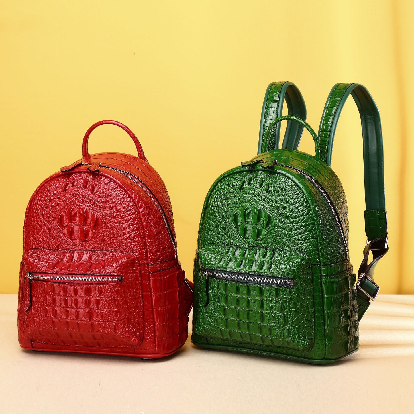 New Arrival Croc-Effect Large Capacity Backpack for Women, A Versatile Outdoor Travel Daypack Perfect for Girls & Everyday Use