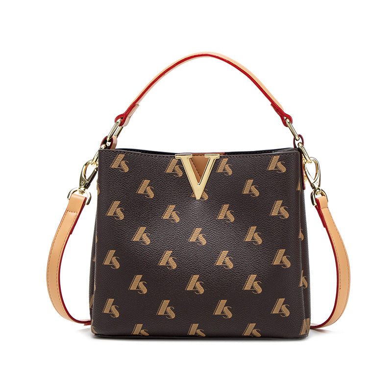 Premium Genuine Leather Bucket Bag for Women, Elegant Sophisticated Handbag with a Luxe Feel, A Thoughtful Valentine's Day Gift for Mom or Loved One