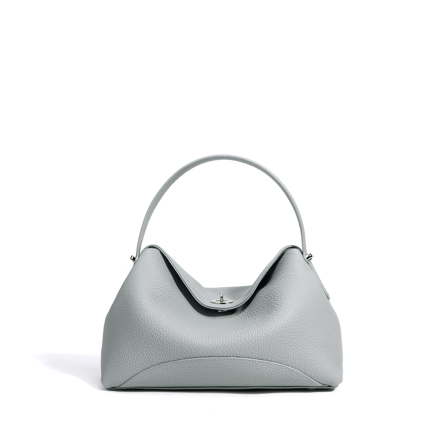 New Light Luxury Dumpling Bag in Genuine Leather, Fashionable Commute Shoulder Crossbody Top Handle Purse, Premium Handbag for Women