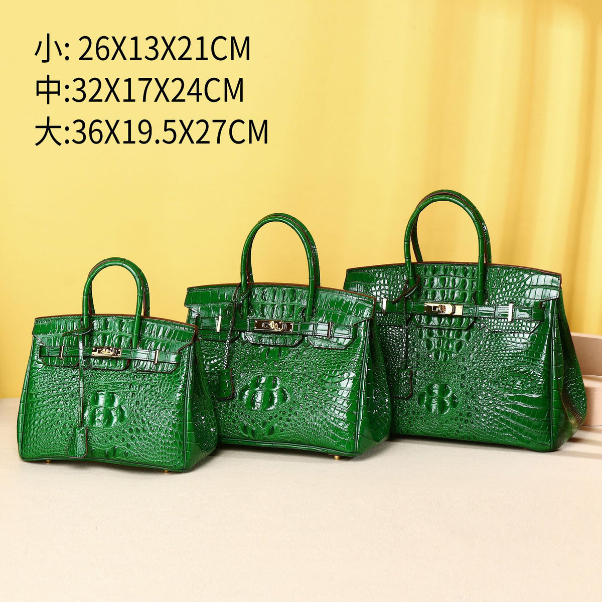 Chic Croc-Embossed Birkin-Inspired Tote Bag for Women, Minimalist Top-Handle Crossbody Handbag with Spacious Large Capacity & Premium Quality, Versatile Everyday Purse
