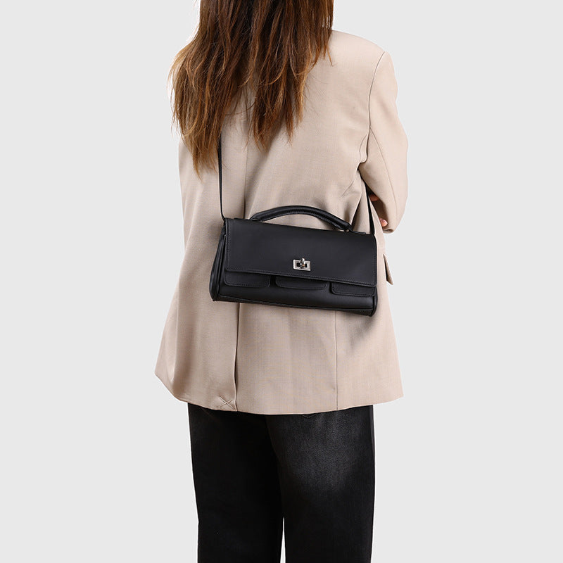 Trendy Baguette Shoulder Bag for Women, Luxe-Textured Handbag with Underarm Carry Style, The Go-to Spring Crossbody Purse for Effortless Chic