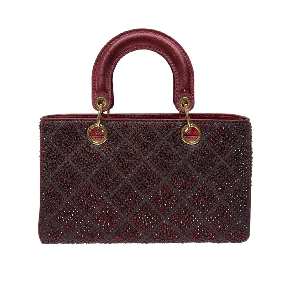 Dazzling Rhinestone-Embellished Lady-Style Bag for Women, A Crystal-Studded Crossbody Shoulder Top-Handle Handbag, Perfect for Banquets Evening Parties & Formal Events