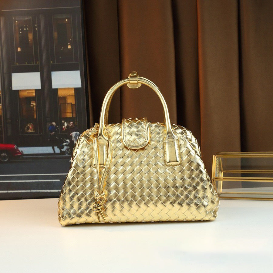 Handwoven Tote Bag for Women Premium Shoulder Crossbody Handbag, Casual Versatile Purse with Artisan Woven Texture