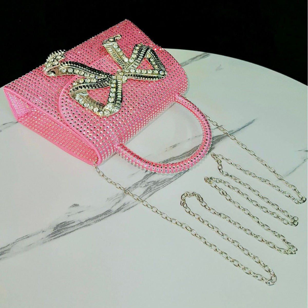Dazzling Full Rhinestone Evening Bag for Women, A Crystal-Embellished Top-Handle Crossbody Shoulder Handbag Perfect for Banquets & Special Occasions
