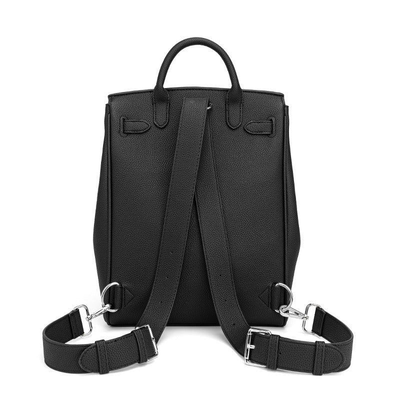Chic Genuine Leather Birkin-Inspired Commuter Bag for Men & Women, Versatile Crossbody Chest Backpack with Casual Stylish Design, Perfect for Work School & Travel