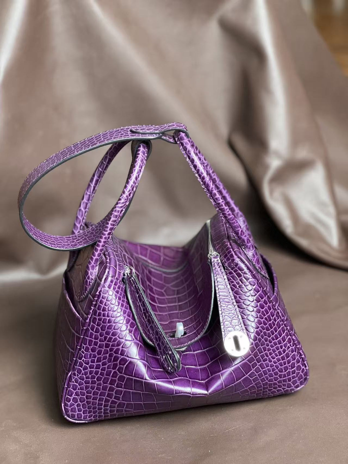 High-End Light Luxury Doctor Bag, Cowhide Handheld & Shoulder Bag