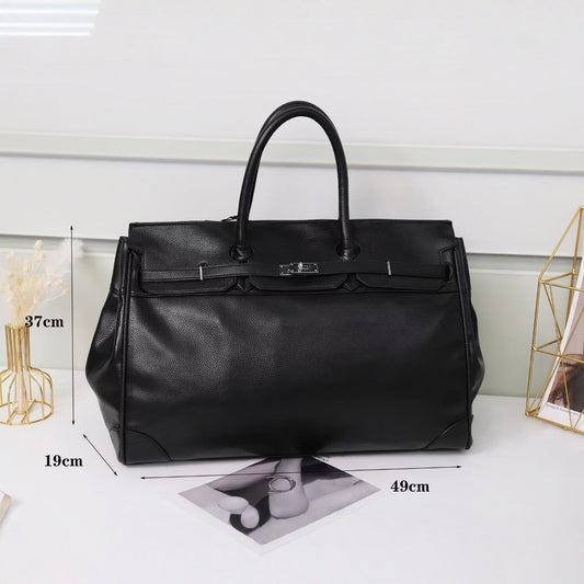 Premium Unisex Birkin-Inspired Large Tote Bag, Vintage Top-Handle Crossbody Shoulder Handbag for Men & Women, Spacious Everyday Carryall