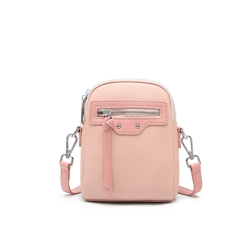 Genuine Top Layer Cowhide Phone Crossbody Bag for Women, New Premium Versatile Shoulder Small Purse, Everyday Leather Handbag for Ladies