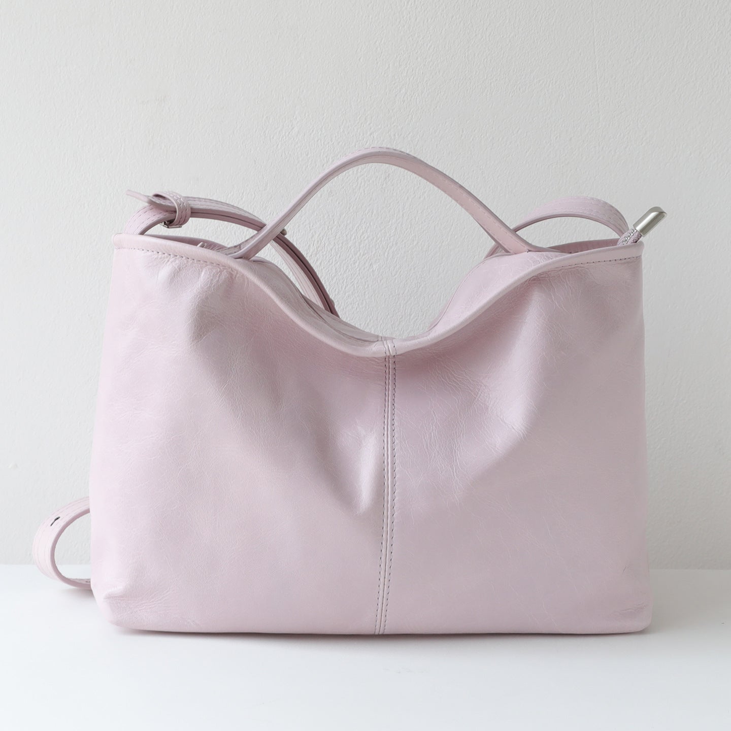 Top Layer Cowhide Tote Bag for Women Minimalist Large Capacity Shoulder Crossbody Handbag, Premium Genuine Leather Purse with Timeless Style