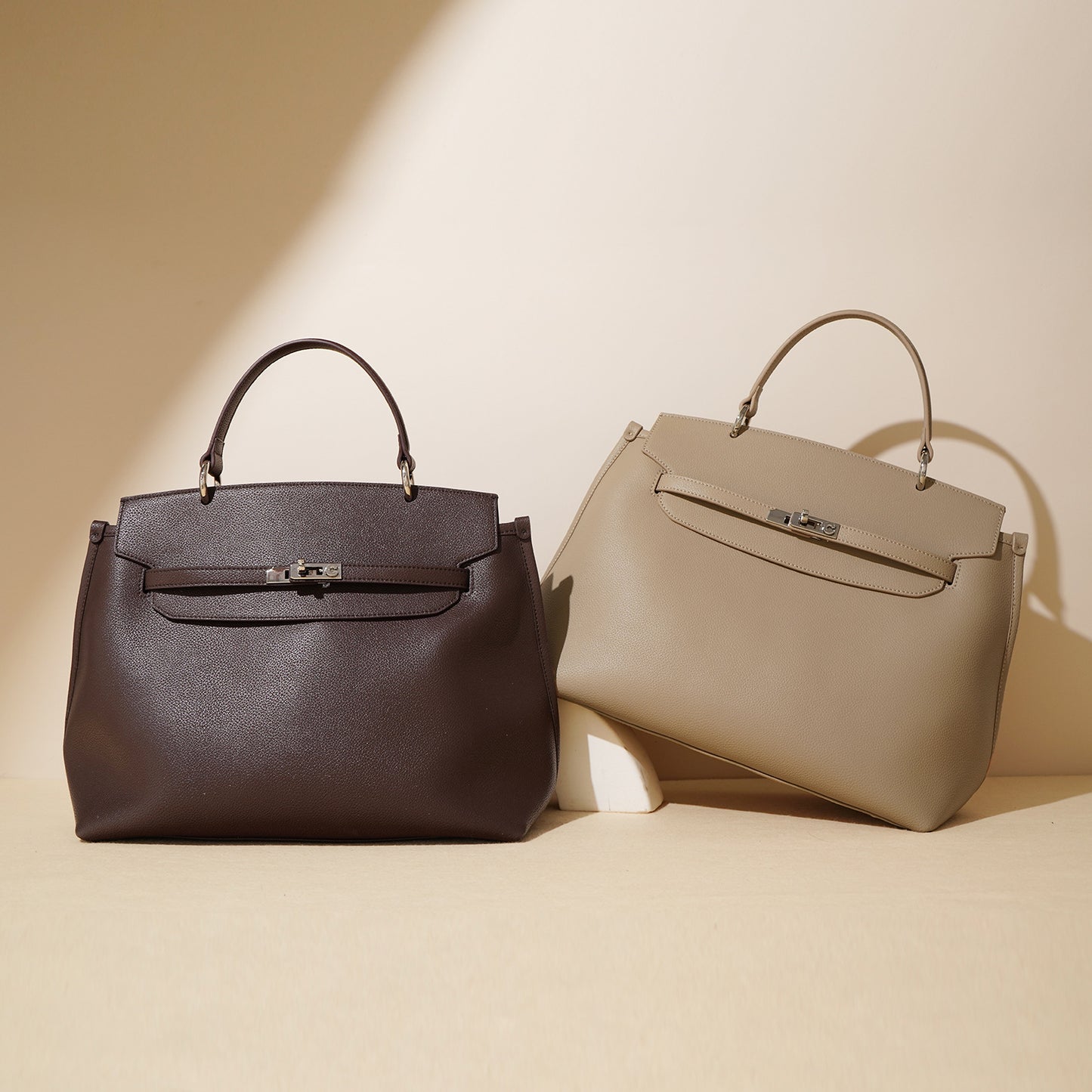 New Arrival Vintage-Inspired Small Handbag for Women, Textured Leather Birkin-Style Top-Handle Purse with Versatile Shoulder Crossbody Carry, Perfect Fall Accessory for Everyday Style