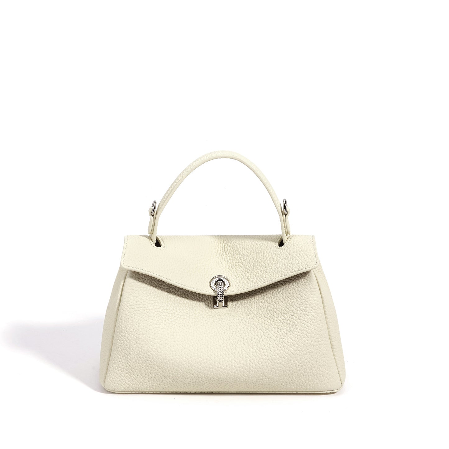 Korean Minimalist Design Leather Shoulder Bag, Niche Crossbody Top Handle Purse, Versatile Work Bag for Women