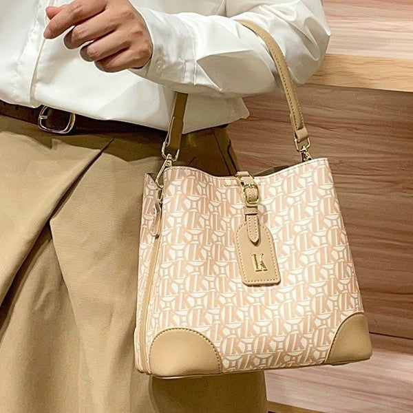 Genuine Leather Large Capacity Bucket Tote Bag for Women, Urban Minimalist Shopping Shoulder Crossbody Top Handle Purse, Versatile Commute Handbag for Ladies