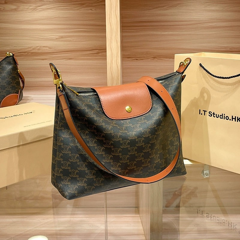 Genuine Leather Small Square Bag for Women, New Fall Winter Fashionable Top Handle Shoulder Underarm Crossbody Purse, Versatile Everyday Handbag for Ladies